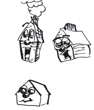 Stupid Fun House Sketches