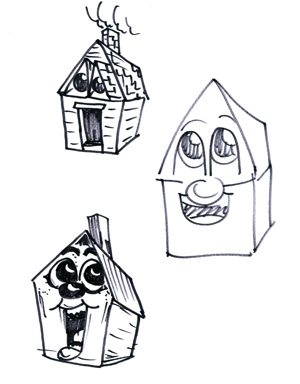 Stupid Fun House Sketches